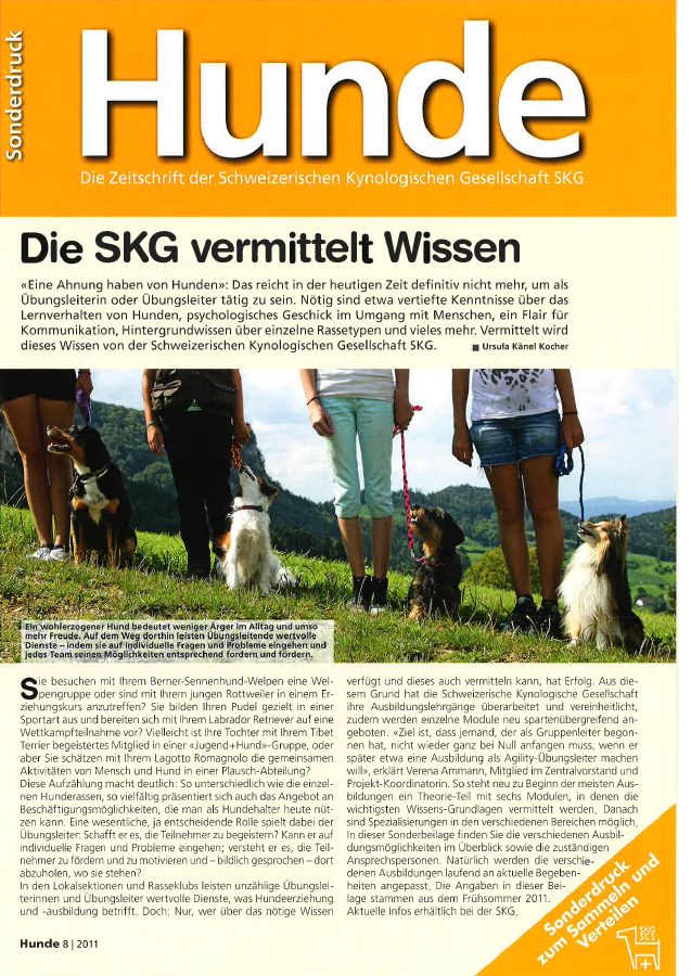 Vorschau: Die SKG vermittelt Wissen